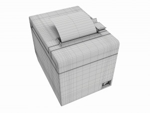 POS receipt printer 3Dモデル