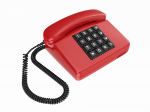 Table touch-tone telephone Modello 3D