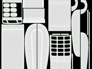 Universal Credit Card POS Terminal 02 3D Model