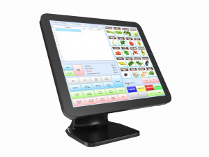 Cash Register POS with Touch Screen Model 3D