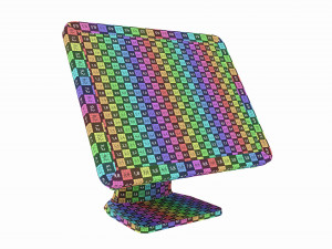 Cash Register POS with Touch Screen Model 3D