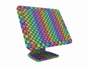 Cash Register POS with Touch Screen 3D Model