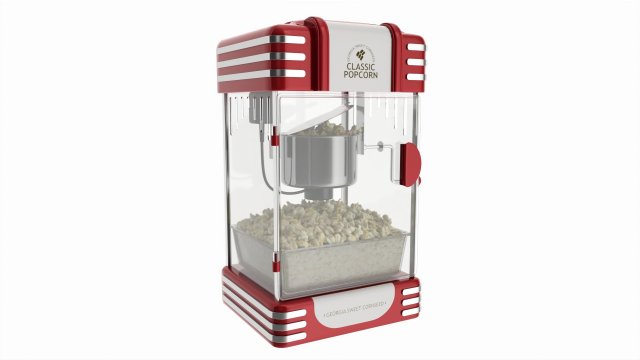 Popcorn Maker Table-Top Vintage Modelo 3D .c4d .max .obj .3ds .fbx .stl .blend 