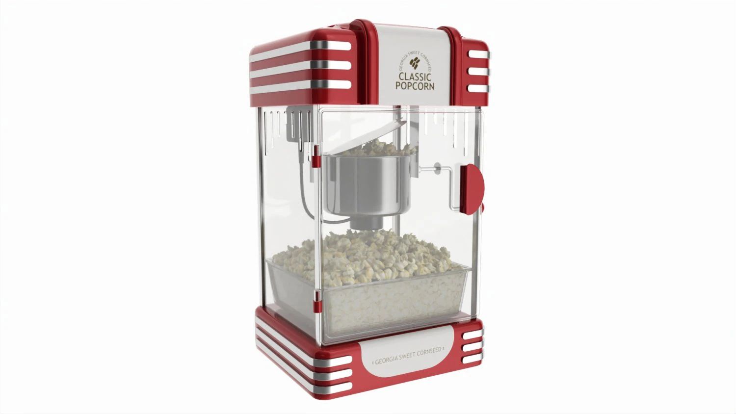 Popcorn Maker Table-Top Vintage 3D Model .c4d .max .obj .3ds .fbx .stl .blend 