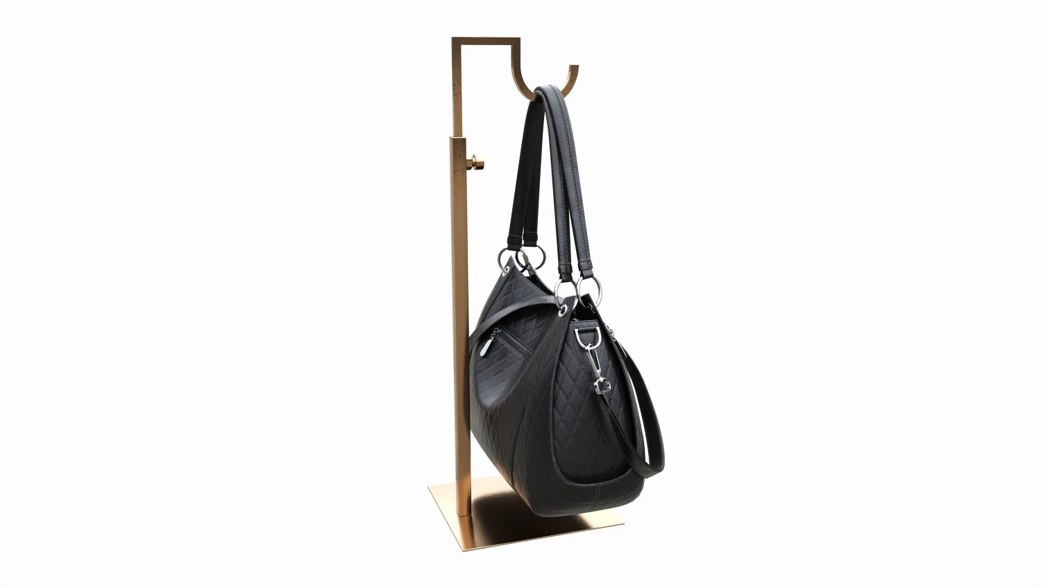 Store Adjustable Handbag Display Rack 3D Model .c4d .max .obj .3ds .fbx .stl .blend 