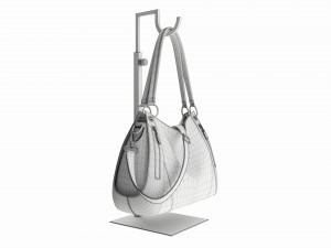 Store Adjustable Handbag Display Rack 3Dモデル