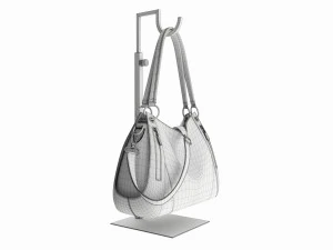Store Adjustable Handbag Display Rack 3D Model