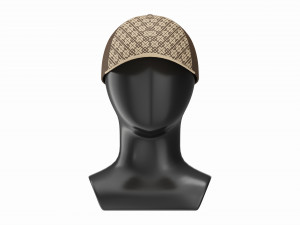 Store display mannequin head with Baseball cap 3Dモデル