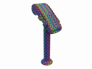 Terminal POS de cart&atilde;o de cr&eacute;dito universal 02 com suporte Modelo 3D