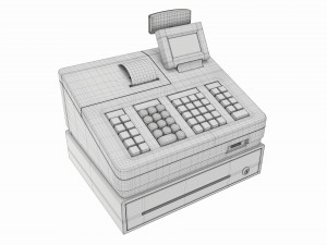 Electronic Cash Register Modelo 3D