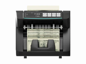 M&aacute;quina de contar dinheiro eletr&ocirc;nico Modelo 3D