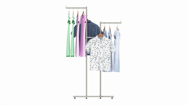 Wall Mounted Clothing Rack - Industrial Pipe Style, 300cm, For Store Or Home