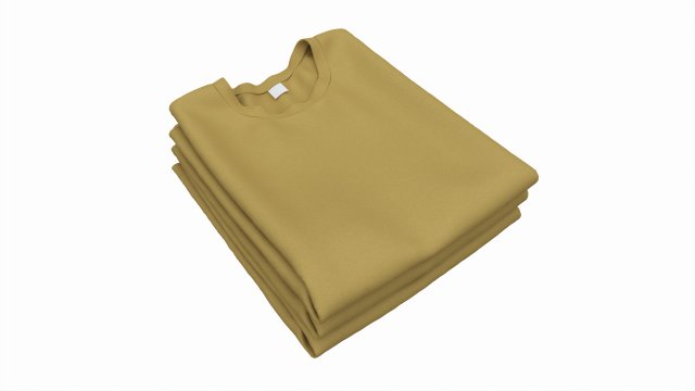 Clothing Classic Men T-shirts Stacked Brown Modelo 3D .c4d .max .obj .3ds .fbx .stl .blend 