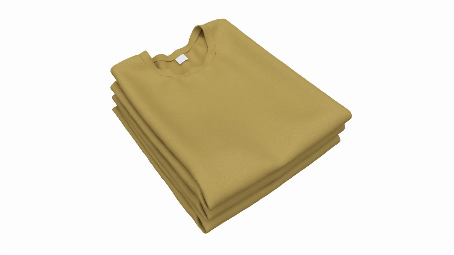 Clothing Classic Men T-shirts Stacked Brown 3D Model .c4d .max .obj .3ds .fbx .stl .blend