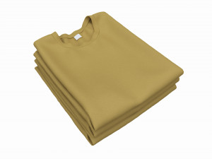 Clothing Classic Men T-shirts Stacked Brown 3Dモデル