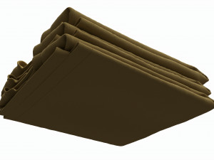 Clothing Classic Men T-shirts Stacked Brown Modelo 3D