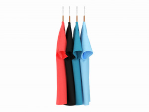 Clothing Classic V-neck Men T-shirts on Hanger Modèle 3D