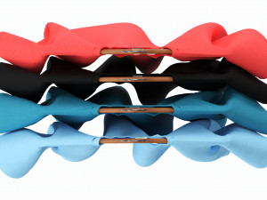Clothing Classic V-neck Men T-shirts on Hanger Modèle 3D