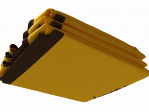 Clothing Classic V-neck Men T-shirts Stacked 3D Model