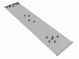 Curling and Shuffle Board Table Game 3Dモデル