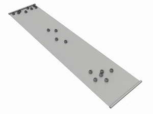 Curling and Shuffle Board Table Game 3D Model