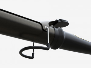 Curling Iron with Long Barrel Modèle 3D