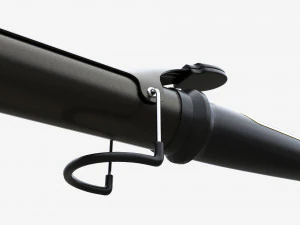 Curling Iron with Long Barrel 3D Model