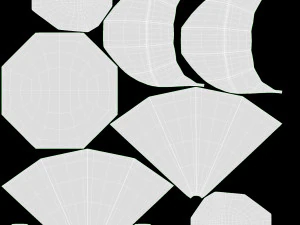 Графин для виски Diamond со стаканами и деревянным держателем 3D Модель