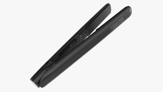 Flat Iron Hair Straightener 3D Model .c4d .max .obj .3ds .fbx .stl .blend 