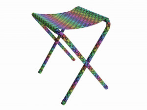 Folding camping stool 3D Model
