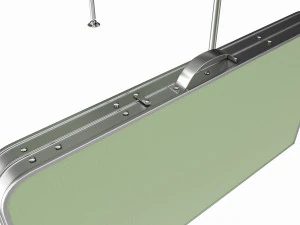 Mesa de acampamento dobr&aacute;vel dobrada e desdobrada Modelo 3D