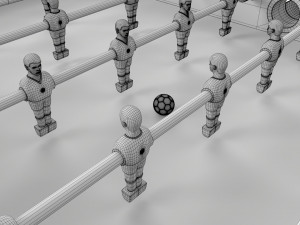Football Table Game 02 3D Модель