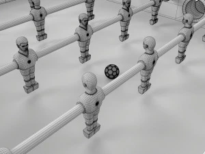 Football Table Game 02 3D Model