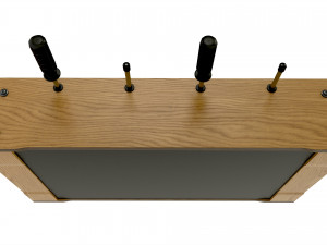 Football Table Game Wooden Modello 3D