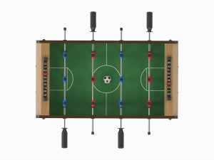 Football Table Game Wooden Modello 3D