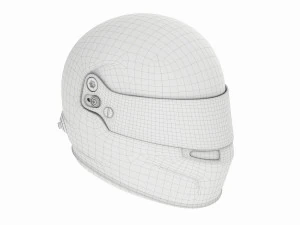 Formula Racing Helmet 3D Model