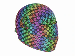 Formula Racing Helmet 3D Model