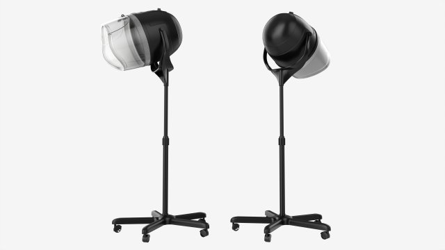 Freestanding Hair Dryer for Hair Salon 3D Model .c4d .max .obj .3ds .fbx .stl .blend 