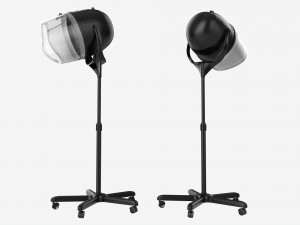 Freestanding Hair Dryer for Hair Salon 3D Model