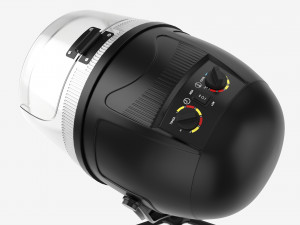 Freestanding Hair Dryer for Hair Salon 3D Model