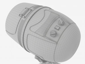 Freestanding Hair Dryer for Hair Salon 3D Model