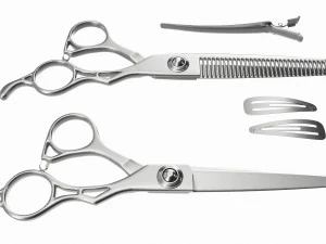 Hair Cutting Thinning Scissors Set Steel 3D Model