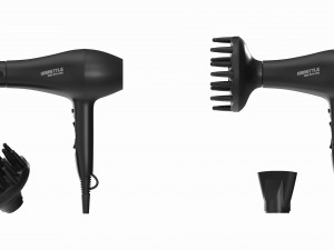 Hair Dryer with Accessories 3D Model