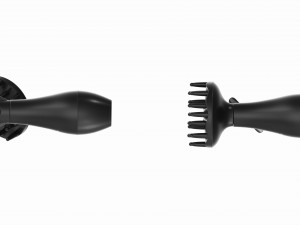 Hair Dryer with Accessories 3D Model