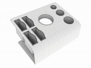 Hair Salon Rack Tool Holder Organizer 3D 모델