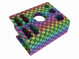 Hair Salon Rack Tool Holder Organizer 3D Model