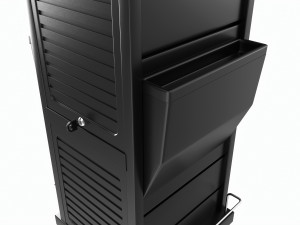 Hair Salon Trolley Rolling Cart with Drawers 3D मॉडल