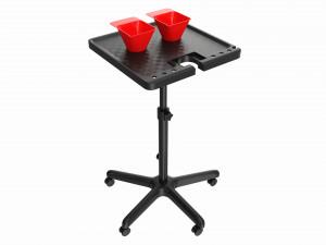 Hair Salon Trolley Utility Cart with Wheels 3D मॉडल