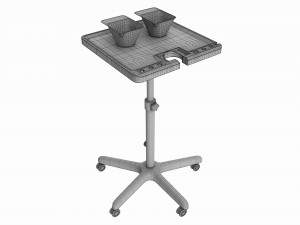 Hair Salon Trolley Utility Cart with Wheels Modèle 3D