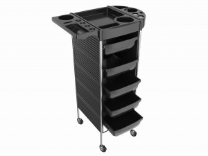 Hairdresser Organizer Trolley with Accessory Holder Modelo 3D